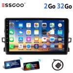 Autoradio android pour toyota auris - essgoo - �cran tactile 9 pouces - 2 + 32 go - carplay - bluetooth ...