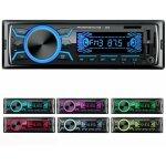 Autoradio bluetooth autoradio autoradio 1din autoradio 4x60w radio stro fm 7couls lecteur usb / sd ...
