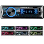 Autoradio bluetooth poste radio voiture1din radio de voiture 4 * 60w auto radio 7couleurs fm stro radio ...