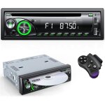 Autoradio bluetooth rds chismos 1 din 9 - 24v avec lecteur cd / dvd et �clairage 7 couleurs