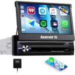 Autoradio camecho 1din 7 pouces android 15 bluetooth carplay gps �cran tactile