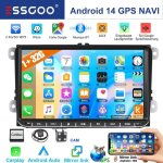 Autoradio essgoo 9 pouces pour vw bluetooth avec carplay android auto navigation gps wifi fm radio 1 ...