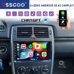 Autoradio - essgoo - ai android 15 - 9 - carplay gps - mercedes - benz a / b / vito