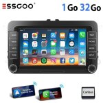Autoradio - essgoo - android 14 - 7 pouces - bluetooth - gps - wifi - vw passat / golf / polo