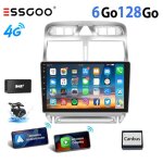 Autoradio - essgoo - android 14 - 9 - carplay gps - peugeot 307
