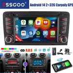 Autoradio essgoo android 14 - audi a3 - 7 tactile - gps - carplay - wi - fi - camra de recul