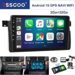 Autoradio - essgoo - android15 - 9 tactile - carplay - bmw e46 Autoradio - essgoo - android15 - 9 tactile - carplay - bmw e46
