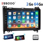 Autoradio - essgoo - mercedes benz - android 15 - 2 + 64go - ips 9 pouces - carplay