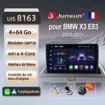 Autoradio junsun - nobrand - bmw x3 e83 - 4go ram - 64go stockage - wifi carplay gps