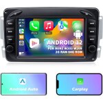 Autoradio mercedes benz classe c w203 g w463 clk w209 android 12 2g + 64g gps 7 pouces