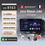 Autoradio - nobrand - junsun - 1go ram - 32go stockage - wifi - carplay - gps pour nissan juke yf15