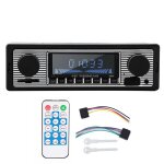 Autoradio stro bluetooth avec lecteur mp3 entre usb / sd / aux compatible 12 v design rtro