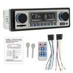 Autoradio stro fm bluetooth lecteur audio mp3 tlphone portable mains libres numrique usb sd avec ...