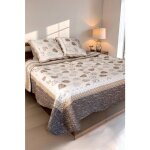 Autrefois frenchy lin boutis patchwork 230x250 cm avec 2 taies doreiller 65x65 cmdessus de lit motifs ... Autrefois frenchy lin boutis patchwork 230x250 cm avec 2 taies doreiller 65x65 cmdessus de lit motifs ...