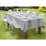 Autrefois nappe jacquard enduite nappe anti tache tissu facile  nettoyer azulejos gris 180 x 180 cm