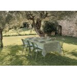 Autrefois nappe jacquard enduite nappe vert 150 x 250 cm nappe anti tache tissu facile � nettoyer utopie ...