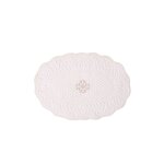 Autrefois set de table  lunit boutis ovale ivoire 35 * 50 cm brod en coton
