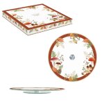 Autumn breeze - plat  tarte ou plateau  fromage tournant en verre 35 cm - easylife