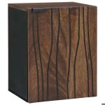 Autumn salemeuble pour vasque  poser / meuble wc - meuble sous lavabo avec tagre marron noir 38 x ...