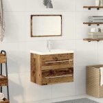 Autumn salemeuble pour vasque � poser / meuble wc - meuble sous - vasque avec lavabo avec tiroir (2 pcs) ...