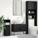 Autumn salesupport / meuble wc - grand espace - meuble sous - vasque de salle de bain ch�ne noir 80 x ...
