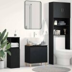 Autumn salesupport vasque / meuble bas wc - armoire dvier chne noir 58 x 33 x 60 cm bois dingnierie ...