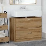 Autumn salesupport vasque / meuble bas wc - meuble sous Évier avec tiroir chêne artisanal 78 x 37 x 59 ... Autumn salesupport vasque / meuble bas wc - meuble sous Évier avec tiroir chêne artisanal 78 x 37 x 59 ...