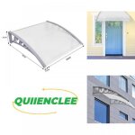Auvent de fentre et de porte diy - 100 * 100 cm - marquise - protgez - vous du vent et de la pluie ...