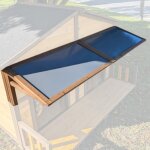Auvent pour niche chien double toit shingle taille xxl Auvent pour niche chien double toit shingle taille xxl