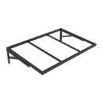 Auvent de porte en aluminium et acier l120 x l80 cm inclin� noir - pelaru