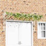 Auvent de porte - vidaxl - bois de pin - 200x100x100 cm - vert