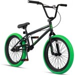 Avasta hesper v�lo enfant 20 pouces v�lo bmx freestyle pour gar�ons noir avec pneus verts