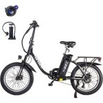 Avdleu - v�lo �lectrique pliable 20 - moteur 250w - batterie 36v 12. 8ah - 40 � 80km (mode assist) - ...