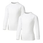 Avento lot de 2 sous - vêtements thermiquess manches longues - enfant mixte - blanc Avento lot de 2 sous - vêtements thermiquess manches longues - enfant mixte - blanc