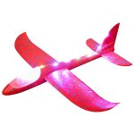 Avion planeur lumineux � led jouet manuel en mousse avec deux modes de vol cadeau pour enfants