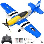 Avion rc hawks work p - 51d mustang 3 canaux gyro stabilisateur 6 axes