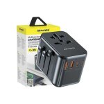 Awei chargeur de voyage universel gan 35w ? 2x usb - a + 3x usb - c prises us / au / eu / uk noir