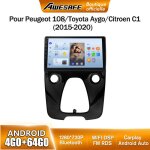 Autoradio android - awesafe - 4g - 4go + 64go - 10 �cran tactile - compatible carplay / android auto