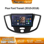 Awesafe 4g autoradio android 13 6go + 128go pour ford transit (2015 - 2018) 9 �cran avec carplay gps ...