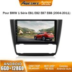 Awesafe 4g autoradio android 13 pour bmw 1 series e81 e82 e87 e88 (2004 - 2011) 6go + 128go 9 cran tactile ...