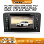 Awesafe 4g autoradio android 13 pour mercedes benz ml - classe w164 / gl - classe x164 (2005 - 2012) ...
