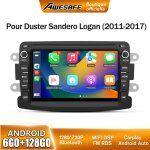 Awesafe 4g autoradio android 13 pour renault dacia duster sandero captur logan 6go + 128go 7 �cran gps ...