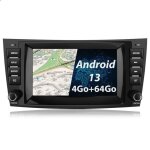 Awesafe autoradio 4g android 13 4go + 64go pour mercedes - benz classe e w211 classe gls w219 avec 8 ...