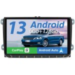 Awesafe autoradio 4g android 13 6go + 128go pour golf 5 6 vw passat polo seat skoda 9�cran carplay android ...