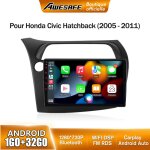 Awesafe autoradio android 13 1go + 32go pour honda civic hatchback (2005 - 2011) 9 �cran tactile avec ...