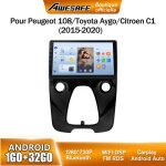 Awesafe autoradio android 13 1go + 32go pour toyota aygo / citroen c1 / peugeot 108 (2015 - 2020) 10 ...