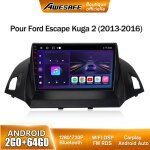 Awesafe autoradio android 13 2go + 64go pour ford escape kuga 2 (2013 - 2016) 9 �cran tactile avec carplay ...
