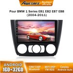 Awesafe autoradio android 13 pour bmw 1 series e81 e82 e87 e88 (2004 - 2011) 1go + 32go 9 pouces cran ...