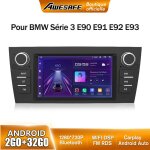 Awesafe autoradio android 13 pour bmw series 3 e90 e91 e92 e93 2go + 32go avec 7 cran tactile gps carplay ...