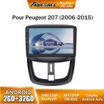 Awesafe autoradio android 13 pour peugeot 207 (2006 - 2015) 2go + 32go 9 �cran tactile carplay android ...